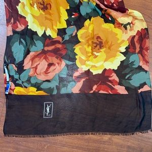YSL silk scarf
